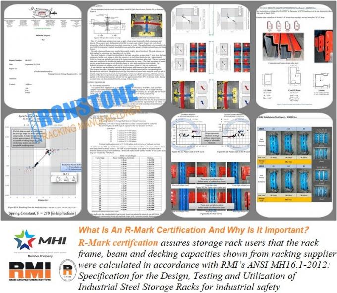 RMI/AS4084 bestätigte Hochleistungspalettenregal-System für industrielle Speicherlösung